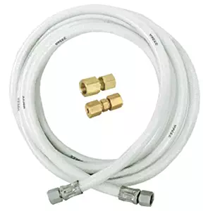 Eastman 60490 Flexible Vinyl Icemaker Connector Kit, 1-1/4-inch Comp. Union, 10-Feet