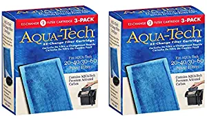 AquaTech Aqua-Tech EZ-Change # 3 Filter Cartridge for Power Filters 20/40-30/60, (6pcs) - Pack of 2