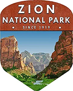 MAGNET Zion National Park 2 Magnetic Car Sticker Decal Refrigerator Metal Magnet Vinyl 5"