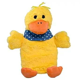 Hugo Frosch, 0.8 L Kids Eco Hot Water Bottle, with Animal Cover, Cuddly Duck - Made in Germany