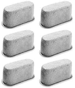 Activated Charcoal Water Filters Replacement Compatible Kitchenaid Coffee Makers KCM22WF By NISPIRA. Set of 6 Filters. Fits KitchenAid KCM222/ KCM223, KCM1402ER 14-cup