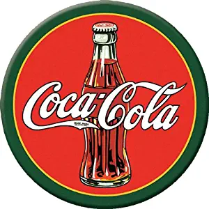 Desperate Enterprises Coca-Cola 30's Bottle Logo Refrigerator Magnet, 3" Diameter