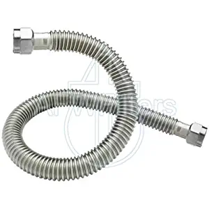 24" Corrugated Stainless Steel Flexible Water Line - 1" Female NPT