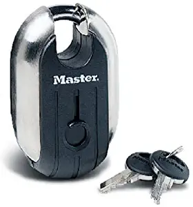 Master Lock Padlock, Titanium Series Stainless Steel Lock, 2-5/16 in. Wide, 187XD