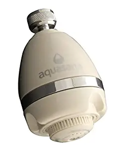 Aquasana Premium High Pressure Shower Head- 3 Spray Settings- Adjustable Metal Swivel Ball Joint.