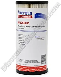 American Plumber W20CLHD 155405-51 20 Micron Pleated Cellulose Resin Filter - 10 Long by American Plumber