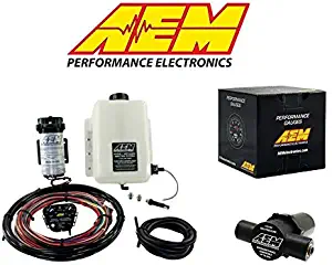 AEM Electronics COMBO Water/Methanol Injection Kit +AEM Injection Filter + AEM Wideband UEGO Gauge