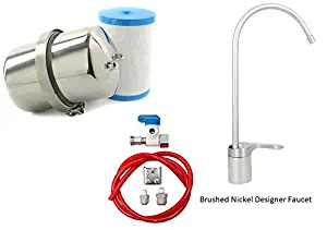Multipure Aquaversa Model MP750 Drinking Water System With Below Sink Kit and Brushed Nickel Faucet