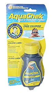 Aqua Chek Aqua Chek Yellow Test Strips Free Chlorine, 50 Strips, 1-Pack