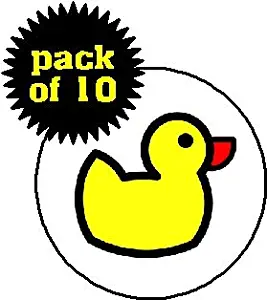 (Quantity 10) Yellow Rubber Ducky MAGNETS - Cute Duck Duckie