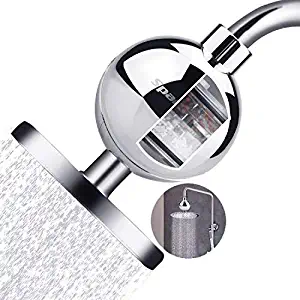 Spardar Shower Filter Water Softener Bath Water Purifier Chlorine Filter Hard Water Filtration System for Shower Head, Ball Shape