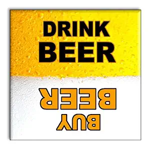 Guajolote Prints Clean Dirty Dishwasher Magnet Sign Indicator - Funny Gag Gift Idea for Beer Drinking Game - Novelty Item