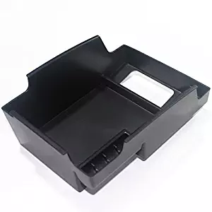 Plastic Interior Front Center Console Armrest Organizer Tray Storage Box 1PCS Black for Range Rover/Range Rover Sport 2014-2017 (Without Refrigerator 2017 Years)