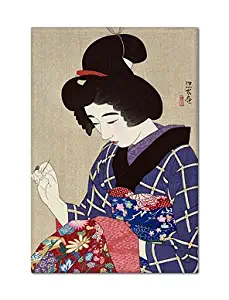Hari Shigoto - Shinsui Ito - Japanese Sewing Woodblock Fridge Magnet