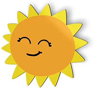 AK Wall Art Happy Sun Sunshine Summer - Magnet - Car Fridge Locker - Select Size