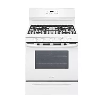 Frigidaire FGGF3036TW Gallery Series 30 Inch Freestanding Gas Range with 5 Sealed Burner Cooktop, in White