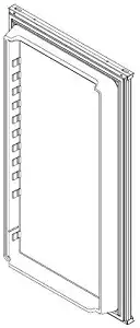 Norcold 623955 Door Assembly Foamed Lower