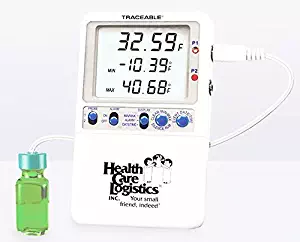 Calibrated Hi-Accuracy Traceable Refrigerator Thermometer w/ 1 Probe