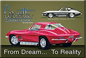 (2x3) Chevrolet Chevy Corvette Stingray From Dream to Reality Car Locker Refrigerator Magnet