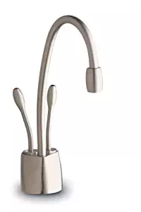 InSinkErator F-HC1100SN Indulge Contemporary Hot and Cold Water Dispenser Faucet, Satin Nickel