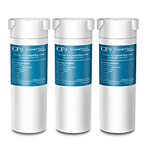 Crystala Filters XWF Replacement For GE XWF Refrigerator Water Filter 3 Pack