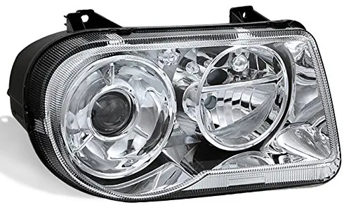 For 05-10 Chrysler 300C Chrome Clear Headlight Front Lamp Driver Left Side Direct Replacement New