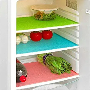 Truesellershop 6 Piece PVC Refrigerator Mat Set - Multicolour Home Décor Dining Mat Set