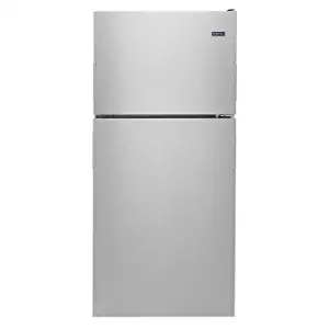 Maytag 18 cu. ft. Top Freezer Refrigerator in Monochromatic Stainless Steel