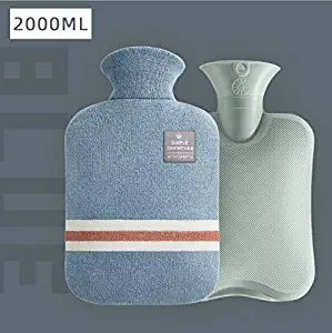 Milla Youpin Home and Outdoor Woven Hot Water Bag with Classic Striped Hand Warmer, Capacity: 2000ML