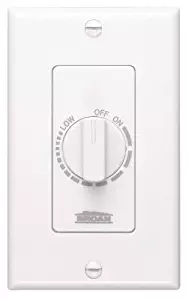 NuTone 57W Variable Speed Wall Control for Ventilation Fans, White