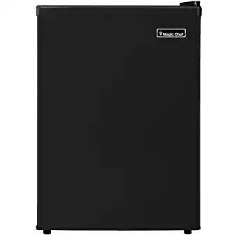 Magic Chef 2.4 cu ft Compact Single Door Refrigerator, Black