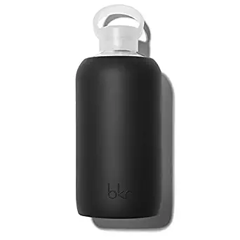 bkr water bottle with smooth silicone sleeve for travel