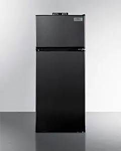 Summit BKRF1119B 24 Inch Freestanding Top Freezer Refrigerator in Black