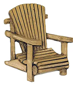 Tan Natural Adirondack Chair Figure Collectible Magnet, 3.5-inch