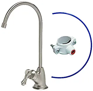 Lead-Free 100% Safe KleenWater Reverse Osmosis RO Kitchen Faucet, Air Gap Brushed Nickel Water Faucet, Luxury European Style, IAPMO Certified