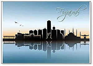 United Arab Emirates, Fujairah Skyline Classic Fridge Magnet