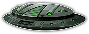 MAGNET Ufo Spaceship Vinyl Magnet Bumper Refrigerator Sticker Magnet Flexible Reuseable Magnetic Vinyl 5"