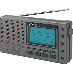 Jensen SRWS1000 AM/FM Weather Radio with Marine Forecast