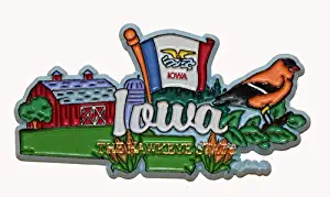 Iowa State Elements Fridge Collectible Souvenir Magnet