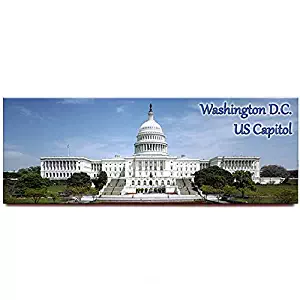 US Capitol panoramic fridge magnet Washington D.C. travel souvenir