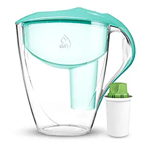 Dafi Alkaline UP Astra Water Pitcher 12-Cup, Innovative Alkaline Water System - Get water with high pH and negative OR potential, Mint