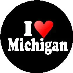 I Love Michigan MAGNET (heart)