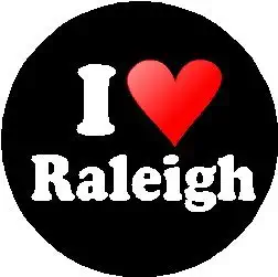 I Love Raleigh MAGNET (heart) - North Carolina