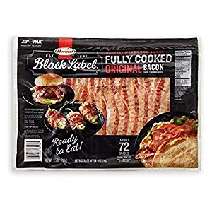 Hormel Black Label Fully Cooked Bacon ,72 Slices (2 Pack)