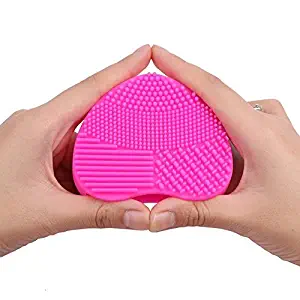 Powstro Cosmetic Makeup Brush Cleaner Silicone Finger Glove Washing Scrubber Board Cleaning Mat Pad Tool