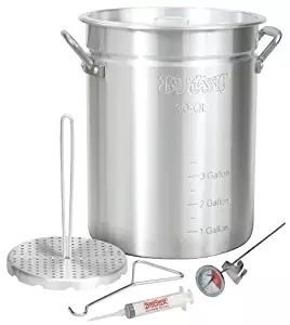 Bayou Classic 3025 30-Quart Aluminum Turkey Fryer Pot with Accessories