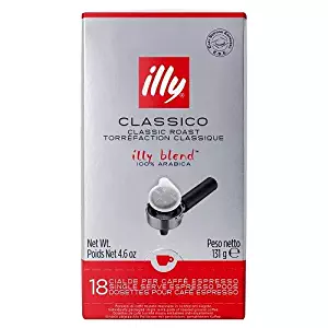 illy Caffe Espresso (Medium Roast, Red Band), 18 Count E.S.E. Pods
