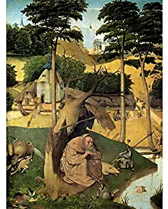 Doppelganger33 LTD Hieronymus Bosch Temptation Of St Anthony Bosch Old Painting Large Art Print Poster Wall Decor 18x24 inch