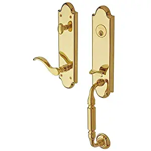 Baldwin 85350.003.Rent Manchester Handleset, Polished Brass