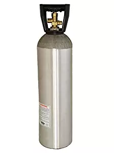 New 20 lb Aluminum CO2 Cylinder with Handle and New CGA320 Valve